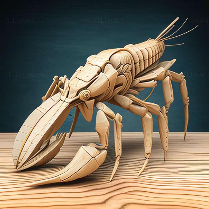 3D model Cherax quadricarinatus (STL)